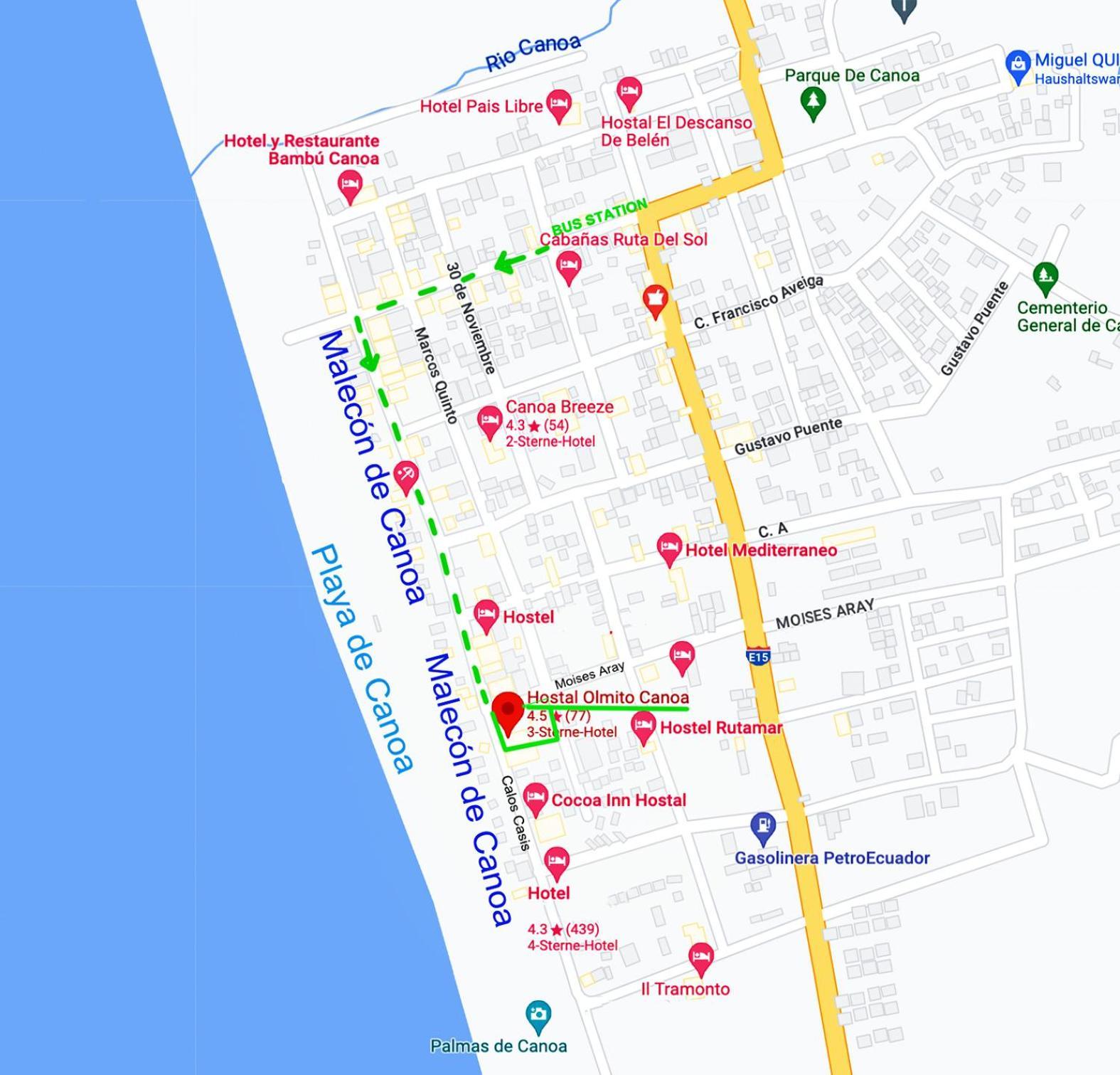 Hostal Olmito Canoa Bagian luar foto